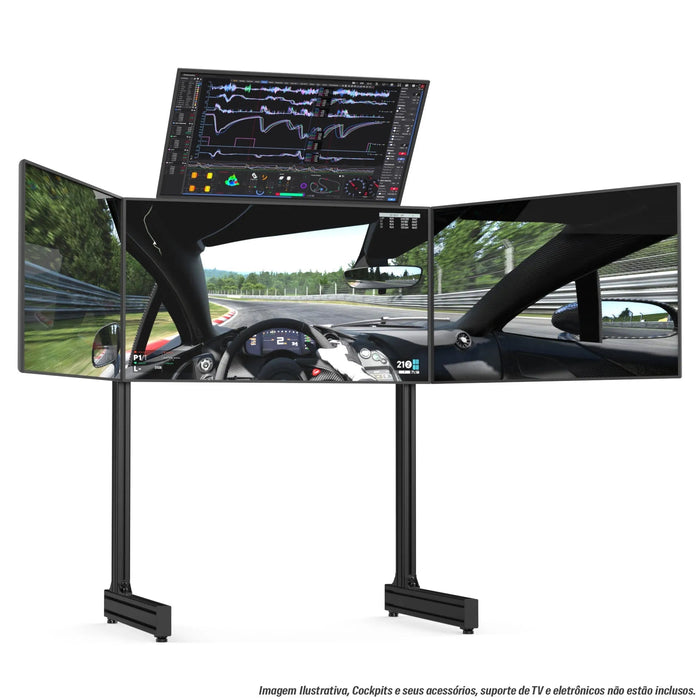 Extreme SimRacing Top Screen Add On For Aluminum Profile TV Stand - Fast Racer
