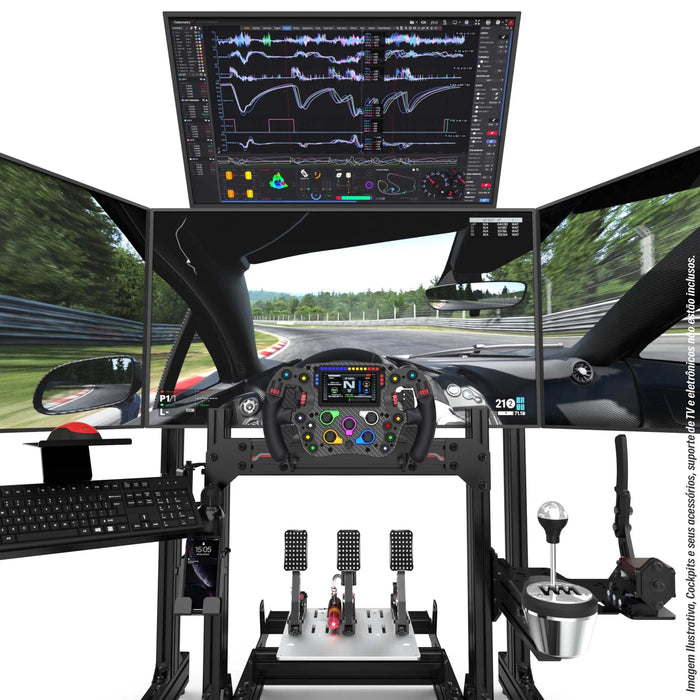 Extreme SimRacing Top Screen Add On For Aluminum Profile TV Stand - Fast Racer