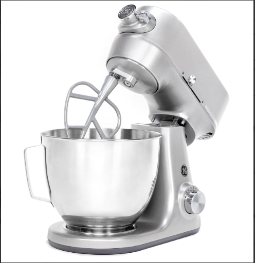 GREY GE Tilt Head Stand Mixer with Accessories