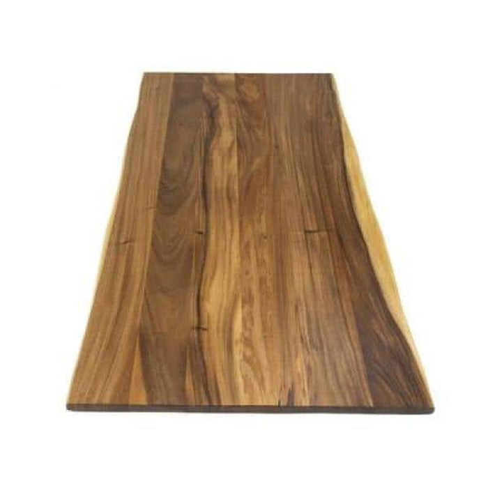 Hampton Bay 4 ft. Saman Wood Butcher Block Countertop, Live Edge