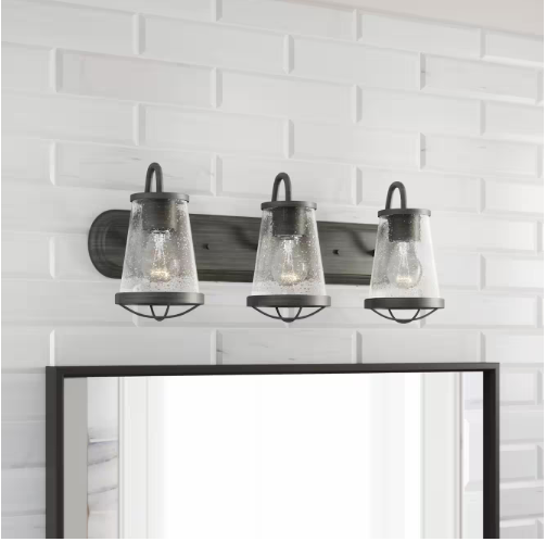 Home Decorators Collection Georgina 3 Light Vanity Fixture - Weathered Iron