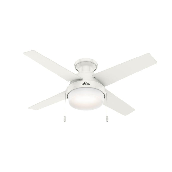 Hunter Ristrello 44 in. LED White Ceiling Fan with Light