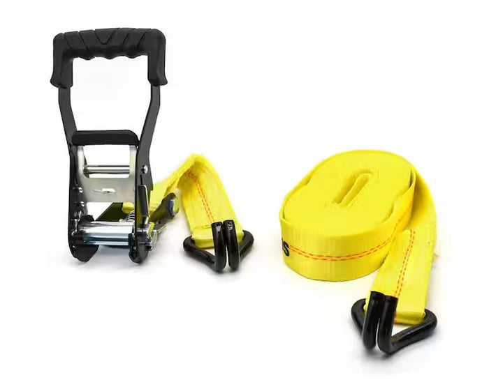 HUSKY | 27 ft. x 2 in. Heavy-Duty Ratchet Tie-Down Strap with J Hook
