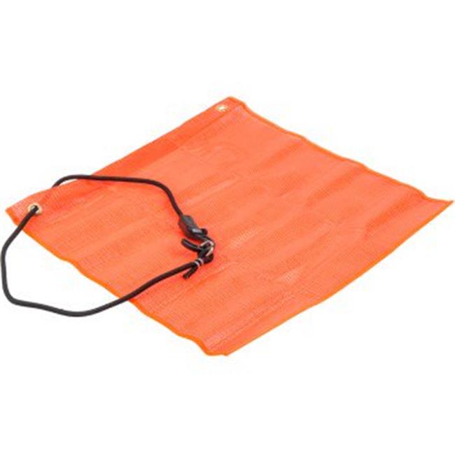 KEEPER Bungee Safety Flag, Orange, 18 in