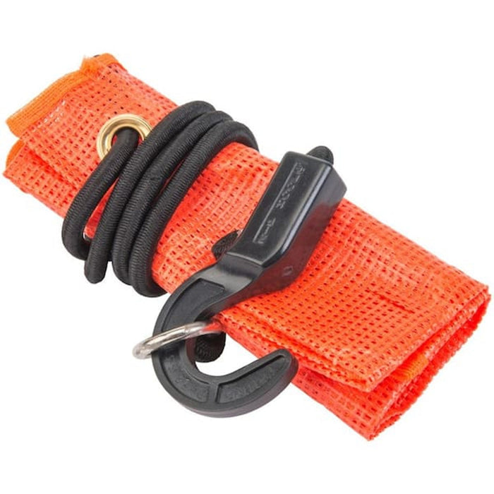KEEPER Bungee Safety Flag, Orange, 18 in