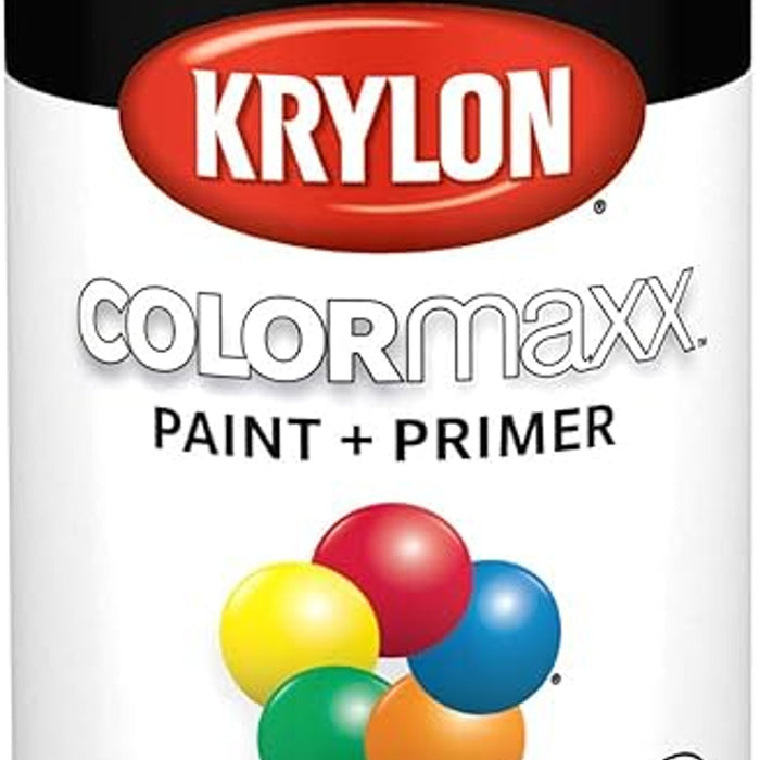 KRYLON Colormaxx Spray Paint, Matte White for Indoor/Outdoor Use 12 Oz can