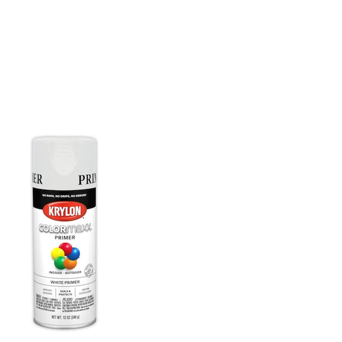 KRYLON Colormaxx Spray Paint, Matte White for Indoor/Outdoor Use 12 Oz can