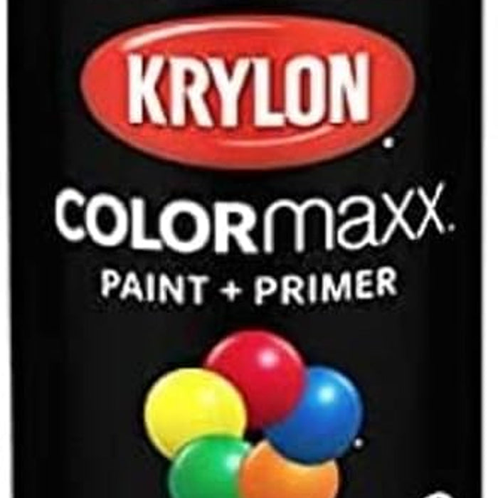 Krylon Colormaxx Spray Paint & Primer, Matte Black 12 Oz