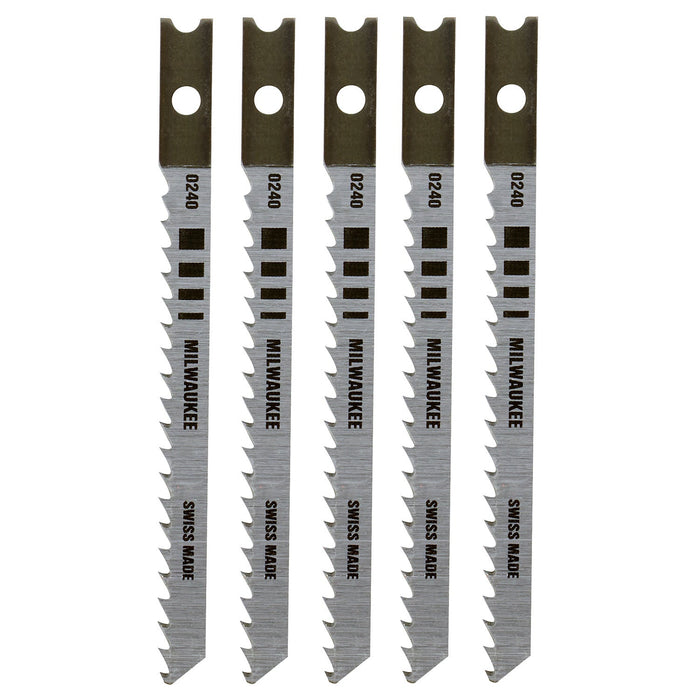Milwaukee 3-1/8" 8TPI Jig Saw Blades, Pack of 5