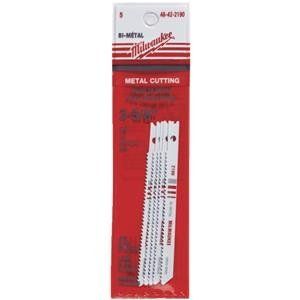 Milwaukee 3 5/8" 14TPI Bi-Metal Jig Saw Blades, 5 Pack