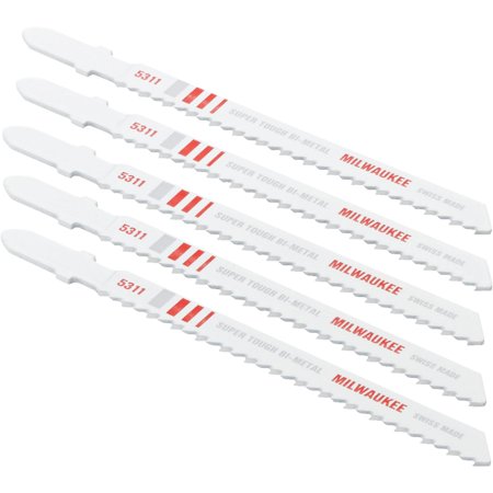 Milwaukee 4" 10TPI Jig Saw Blades, Pack of 5