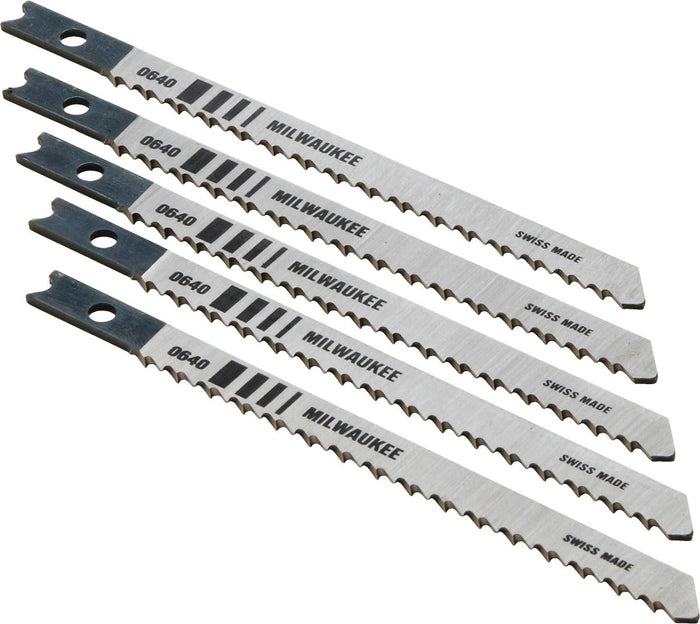 Milwaukee 4" 10TPI Jig Saw Blades, Pack of 5