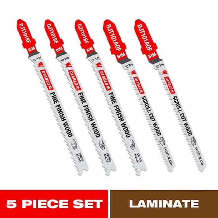 Milwaukee 5-Piece Bi-Metal Jig Saw Blade Set for Boats