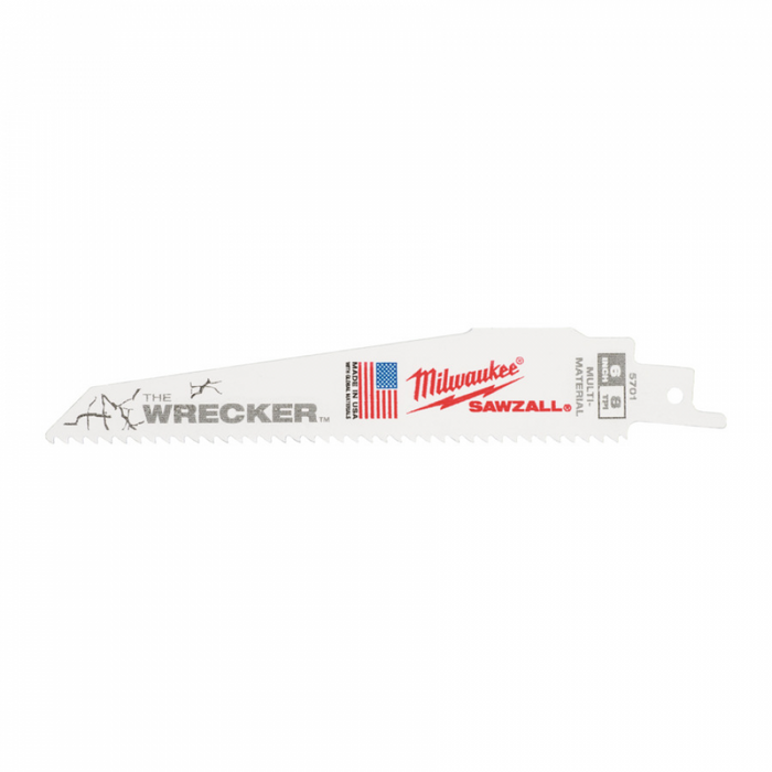 Milwaukee 6" SAWZALL Blade 7/11TPI 1ct for Boats