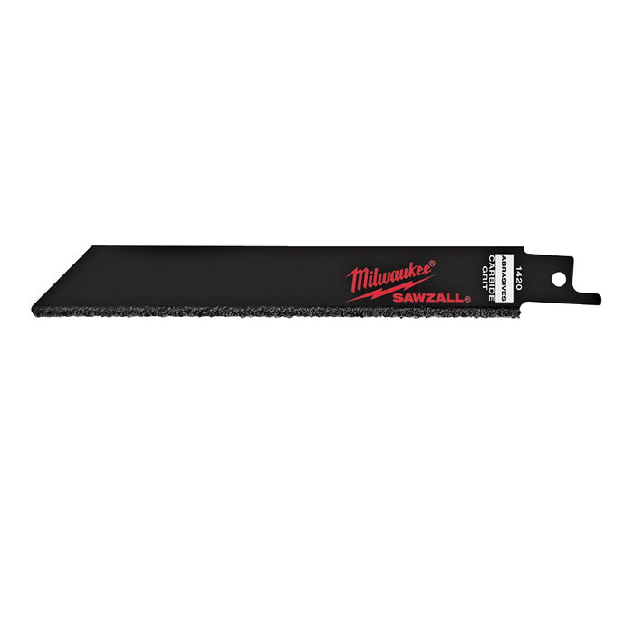 MILWAUKEE TOOL SAWZALL 6 in. Carbide-Grit Blade Pack of 1