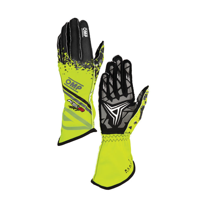 OMP KS - 2 ART V2 Kart Gloves - Youth / Kids Sizes - Fast Racer