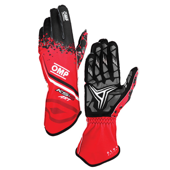 OMP KS - 2 ART V2 Kart Gloves - Youth / Kids Sizes - Fast Racer