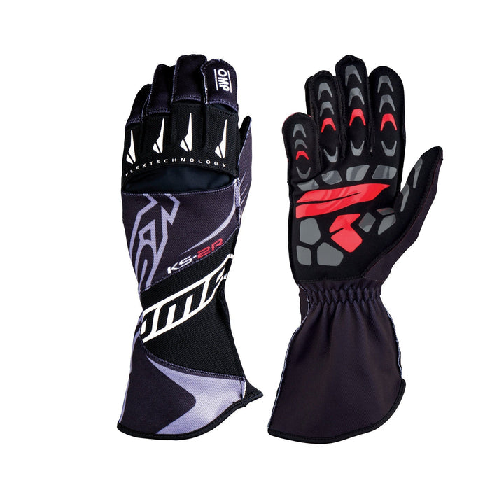 OMP KS - 2R Go - Kart Racing Gloves - Youth / Kids Sizes - Fast Racer