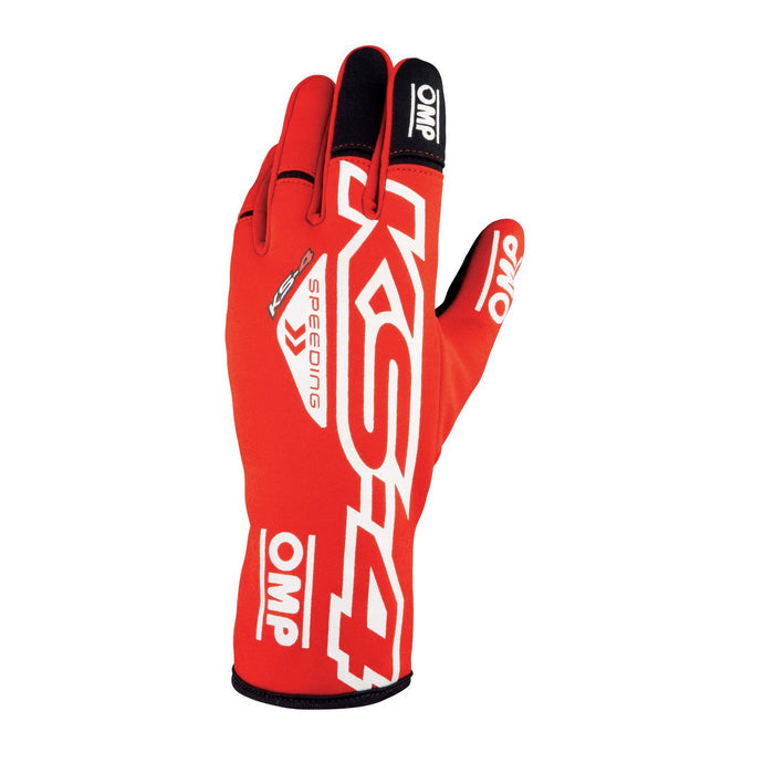 OMP KS - 4 Go - Kart Racing Gloves - Youth / Kids Sizes - Fast Racer