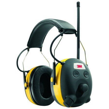 PELTOR WorkTunes Hearing Protector Digital Tuning Size 3 Yellow/Black