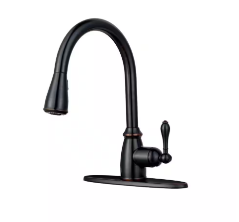 Pfister Canton Single-Handle Pull-Down Sprayer Kitchen Faucet in Tuscan Bronze