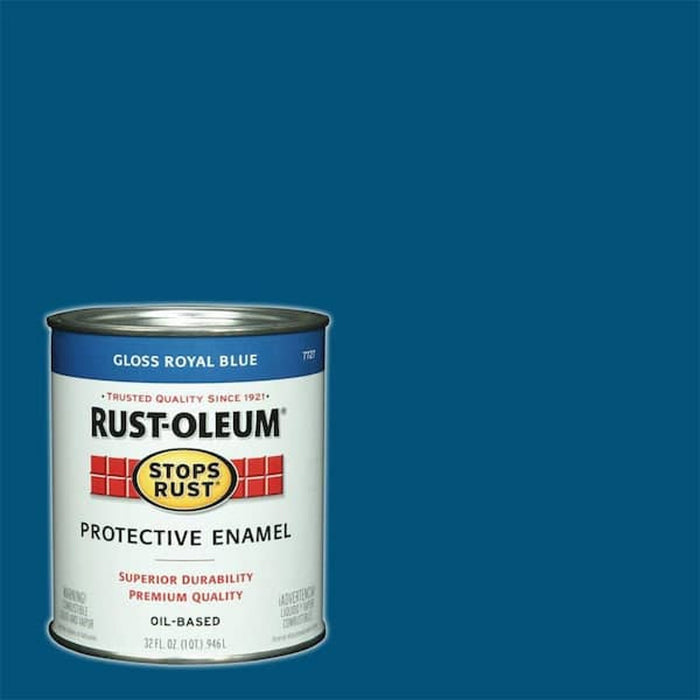 RUST-OLEUM Gloss Navy Blue Interior/Exterior Paint, 1/2 Pt