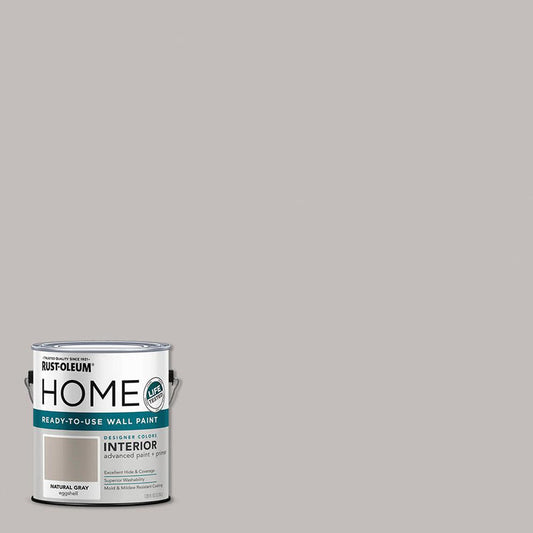 Rust-Oleum Home Natural Gray Eggshell Interior Wall Paint 1 Gal.