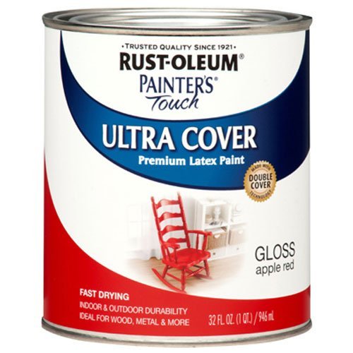 Rust-Oleum Painters Touch Gloss Apple Red Paint 1 Qt