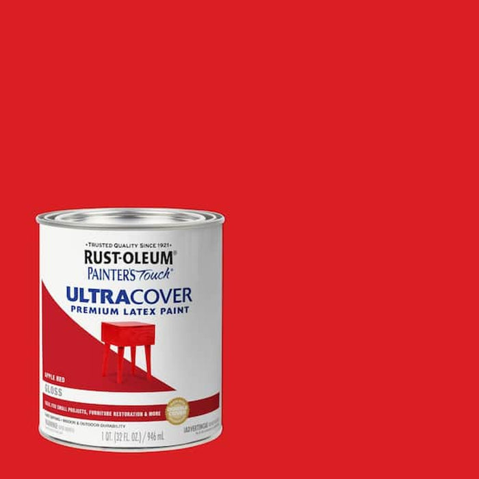 Rust-Oleum Painters Touch Gloss Apple Red Paint 1 Qt