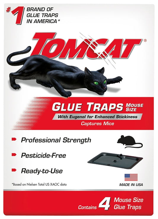 Tomcat Glue Mouse Traps, 4 Pack