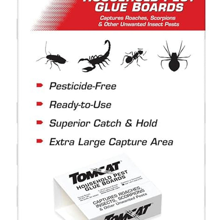 Tomcat Glue Mouse Traps, 4 Pack