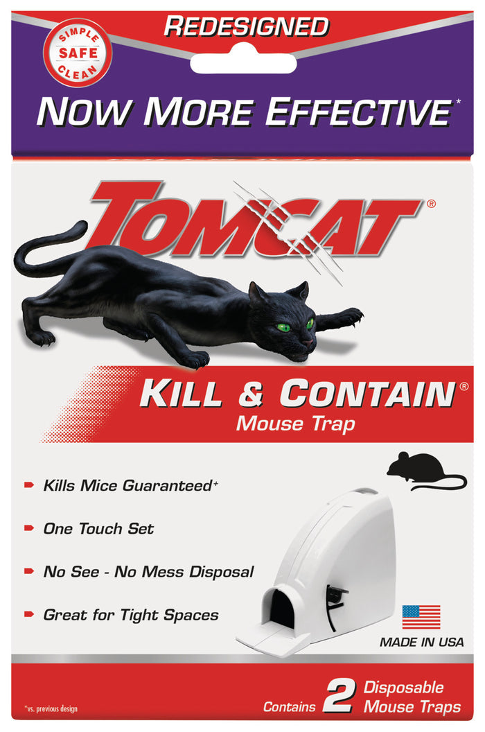 Tomcat Kill & Contain Mouse Trap, Covered, 2 Pack