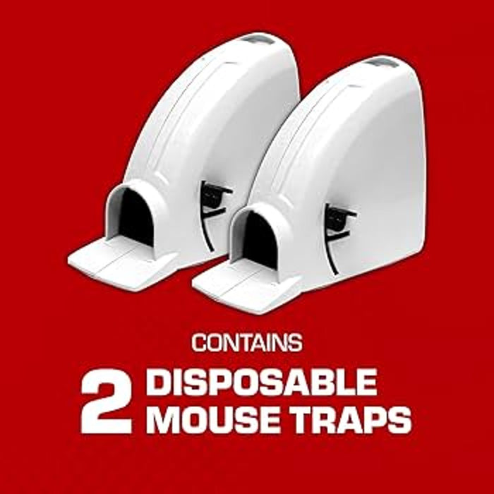 Tomcat Kill & Contain Mouse Trap, Covered, 2 Pack