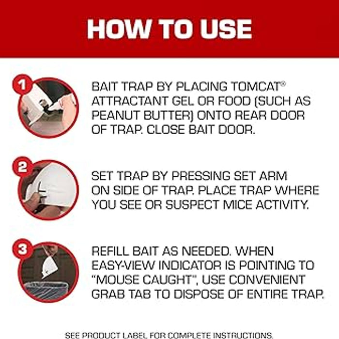 Tomcat Kill & Contain Mouse Trap, Covered, 2 Pack
